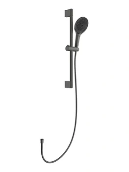 Душевой гарнитур Aqueduto CHU0545 штанга, круглая лейка 130мм, шланг 1600мм, сталь оружейная