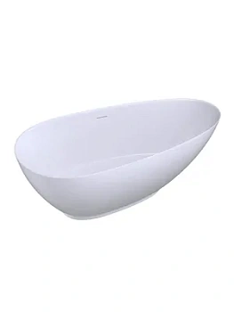 Ванна отдельностоящая Salini (1720х825х600) иск.камень, S-Stone, белый матовый 1015204M
