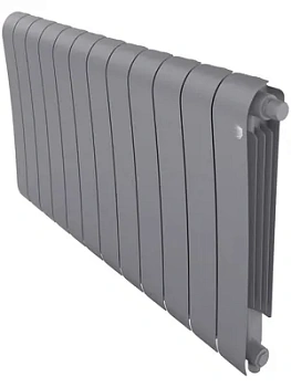 Радиатор биметаллический 12 секций ROYAL THERMO VR80 нижнее.подкл, 2160 Вт, Silver Satin
