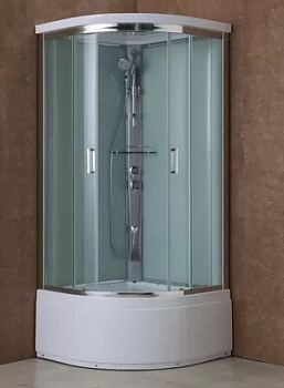 Душевая кабина BAND HOURS STAR B 90x90x216 прозр.стекло профиль хром высокий полукруглый поддон