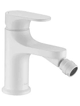 Смеситель Boheme 456-MW для биде, на 1 отверстие, однозахватный, белый матовый