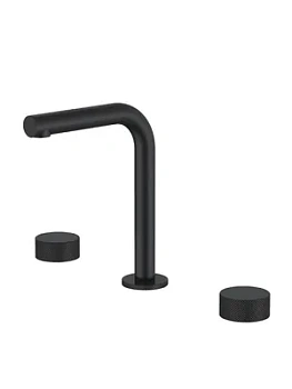 Смеситель Boheme 152-B.2 для раковины, на 3 отверстия, двухзахватный, ручки touch, черный