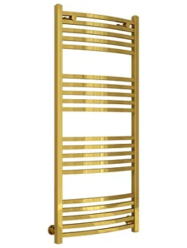 СУНЕРЖА Полотенцесушитель 1200х500 (20 ступ.) нерж.сталь, диагонал./нижнее подкл. золото