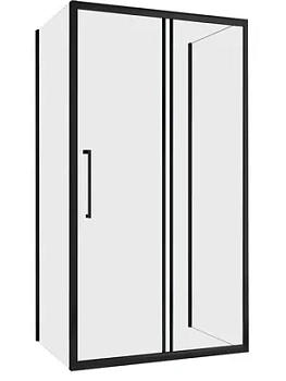 Душевое ограждение ABBER AG30180BH-S100B-S100B (1800х1000х1950) П-обр., прозр/черн