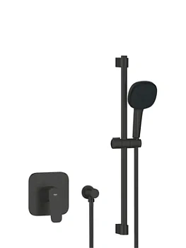 Душевая система Grohe д/душа, без встр. части, штанга 470-620, руч. душ, чер. мат. 1053352430