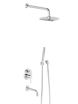 Душевая система DAMIXA (верхний/ручной душ, смеситель, излив), хром 936510000