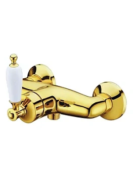 Смеситель Boheme 214 для душа, настенный, однозахватный, без душ гарнитура, золото