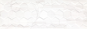 Brennero White Hexagon Rett Glossy 25X75