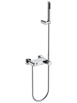 Смеситель Boheme 123-CRCR.3 для ванны/душа, настенный, с изливом, с ручным душем, хром