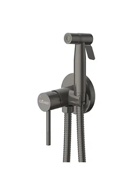 Смеситель CEZARES -DIF-GM с гигиеническим душем,однозахватный,оружейная сталь