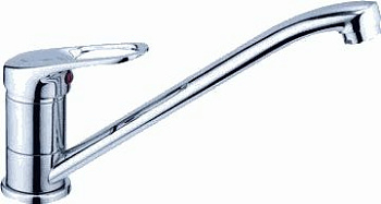 Смеситель Ledeme для кухни, поворотный излив, однозахватный, хром L4237