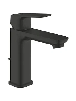 Смеситель для раковины Grohe однозахватный, низкий излив 105мм, черный матовый 1017492430