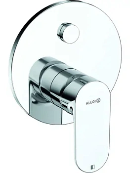 Смеситель KLUDI для ванны/душа,без излива,автомат. переключ. воды PUSH&SWITCH,хром 247590575