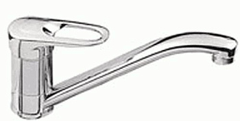 Смеситель Ledeme Н04 для кухни, однозахватный, поворотный излив, хром L4204