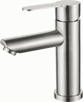 Смеситель Ledeme Н703 для раковины, фиксированный излив, однозахватны, нержавеющая сталь L71003