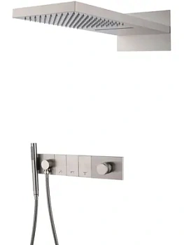Душевая система Boheme 132-NB встраиваемая, верхний/ручной душ, никель брашированный