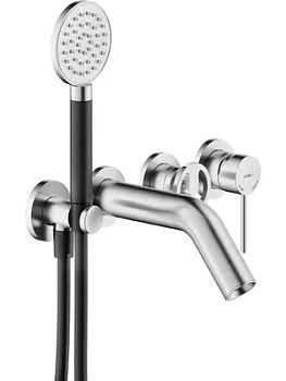 Смеситель для ванны/душа Nobili WEBK110/91SOIX встраиваемый,с ручным душем,нержавеющая сталь