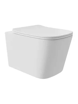 Унитаз подвесной Aqueduto 345х525х345 безободковый, сиденье с микролифтом, белый MACТ0220