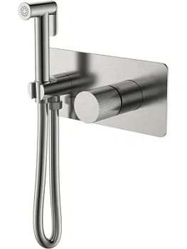 Смеситель Boheme 127-NB.2 встраиваемый, с гиг душем, однозахв, ручка:touch, никель браш