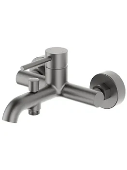 Смеситель для ванны/душа Aquatek AQ1340BGM настенный, однозахв., излив 196мм, сталь оруж