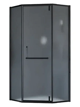 Душевой уголок RGW HO-084B (1000х1000х1950) трапеция, ст. 8мм матовое/черный 350608400-24