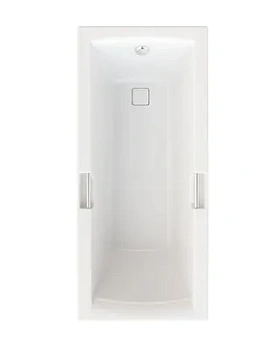 Ванна акриловая Triton (1700х750) с каркасом, с ручками, со сливом-переливом V87O+V64+CK60PF