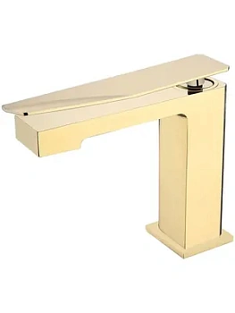 Смеситель Boheme 141-GG.2 для раковины, на 1 отверстие, однозахватный, золото