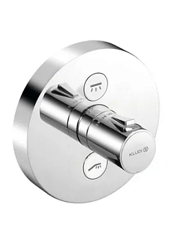 Смеситель для душа KLUDI 389120538 термостат встраиваемый на 2 потребителя, внешняя часть, хром