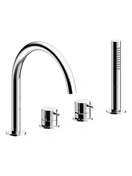 Смеситель на борт ванны Almar на 4 отверстия, с ручным душем, цвет хром E214006.CR