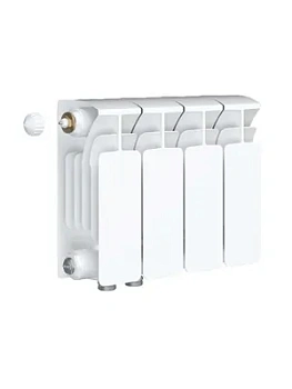 Радиатор биметаллический Rifar Ventil BVL 200 нижнее левое подключение, 4 секции, 400 Вт