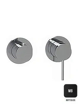 Смеситель для ванны/душа Almar на 2-3 потребителя, расположение вер/гор, цвет черный матовый E180141.MB