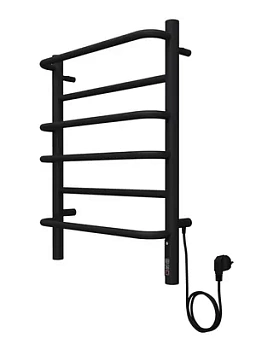 Полотенцесушитель TERMINUS П6 (ШВ:482х600) электро, диммер, КС черный муар