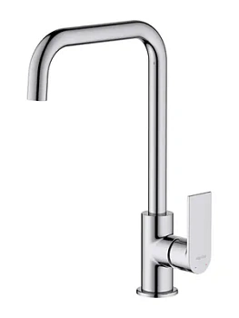 Смеситель для кухни Aquatek AQ1480CR однозахватный, поворотный излив 284мм, цвет: хром