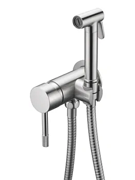 Смеситель Boheme 467-NB встраиваемый,с гигиеническим душем, однозахватный, с держ, никель браш