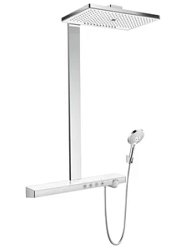 Душевая система Hansgrohe E Showerpipe 460 9л/мин с термостатом,хром/белый 2702940