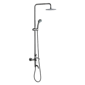 Душевая система Ledeme поворотный излив, с тропическим душем, однозахватный,нержавеющая сталь L72402