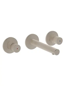 Смеситель для умывальника Vitra встраиваемый, двухзахватный, на 3 отв.,никель шлиф. A4258234