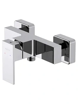 Смеситель для душа Aquatek AQ1660CR настенный, однозахватный, без излива, цвет: хром