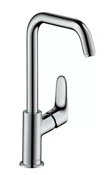 Смеситель для умывальника Hansgrohe однозахв., высокий излив 236 мм, д/к., хром 31609000
