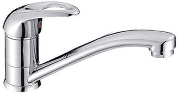 Смеситель Ledemе Н115 для кухни, поворотный излив, однозахватный, хром L4515-2