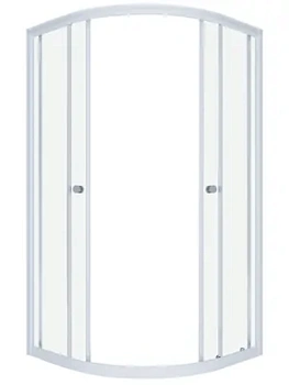 Душевой уголок Triton A (80х80) без поддона, стекло 4 мм прозрачное/профиль белый DK251_1