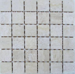 Classic Mosaic Travertine Latte 48-7T 30.5x30.5 см