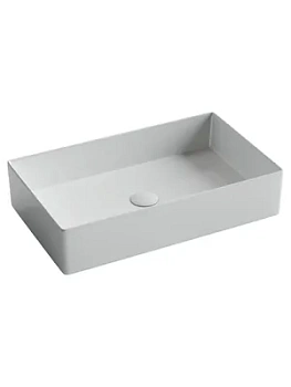 Раковина накладная Ceramicanova 601х361х130 прямоугольная,без перелива,белый CN6070