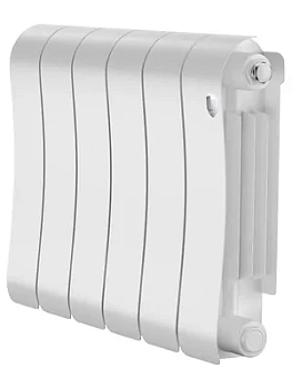 Радиатор биметаллический 6 секций ROYAL THERMO ВШГ:370х480х90, 690Вт Bianco Traffico, НС-1683690