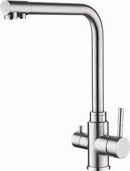 Смеситель Ledeme для кухни, с каналом для фильтрованной воды, нерж.сталь L4355-3