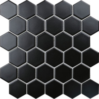 Hexagon Small Black Matt 27.2X28.2