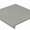 Cotto Gris Peldano Redondeado 33X32.5
