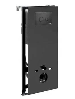 Инсталляция для унитаза WasserKRAFT с клавишей смыва, цвет: черный 20TLT.010.ME.BL.MB01