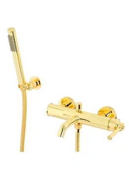 Смеситель для ванны Migliore однорычажный с душевым комплектом, золото 31418
