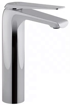 Смеситель Jacob Delafon для умывальника, высокий излив 204 мм, без донного клапана E97347-ND-CP